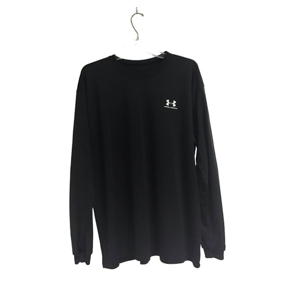Under Armour Black‎ Longsleeve Activewear Shirt Men's XL - Picture 1 of 7
